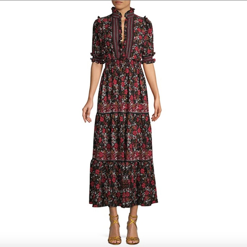 Max Studio Floral Midi Dress
